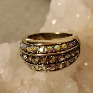 Heidi Daus Stunning Crystal Ring sz 7
